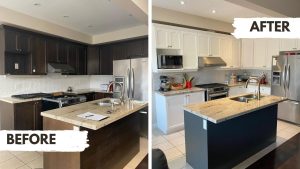 Brampton kitchen cabinet refinishing and professional spray painting services