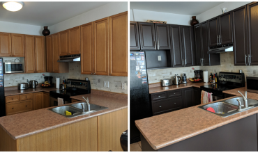 Kitchen Cabinet Painting Dark Thumbnail