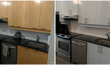 Toronto Condo Kitchen Cabinet Painting Before After 2 Thumbnail