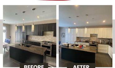 Kitchen Cabinet Refinishing Before And After Photo Thumbnail