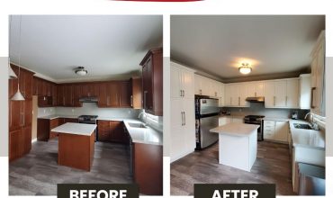 Painting Dark Kitchen Cabinets White Thumbnail