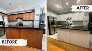 Maple Cabinets Painted White